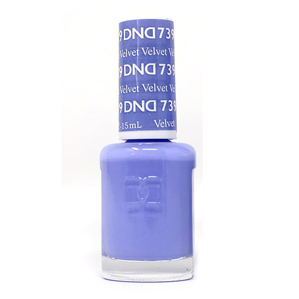 DND Nail Lacquer - 739 Purple Colors - Velvet by DND - Daisy Nail Designs sold by DTK Nail Supply