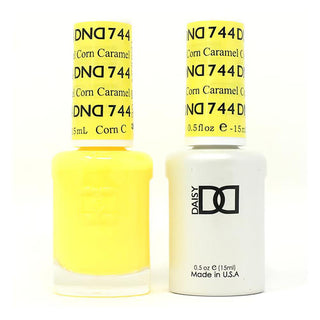  DND Gel Nail Polish Duo - 744 Yellow Colors - Caramel Corn by DND - Daisy Nail Designs sold by DTK Nail Supply