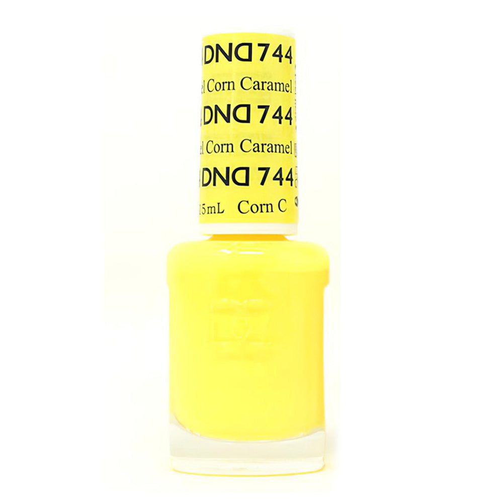 DND Nail Lacquer - 744 Yellow Colors - Caramel Corn by DND - Daisy Nail Designs sold by DTK Nail Supply