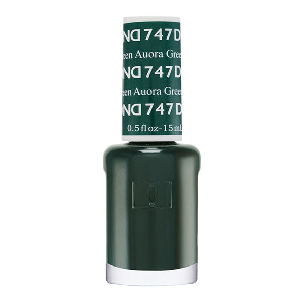 DND Nail Lacquer - 747 Green Colors - Aurora Green by DND - Daisy Nail Designs sold by DTK Nail Supply