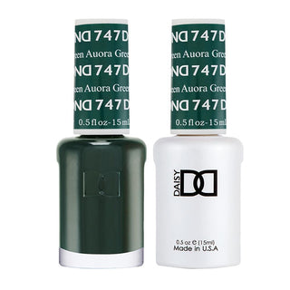  DND Gel Nail Polish Duo - 747 Green Colors - Aurora Green by DND - Daisy Nail Designs sold by DTK Nail Supply