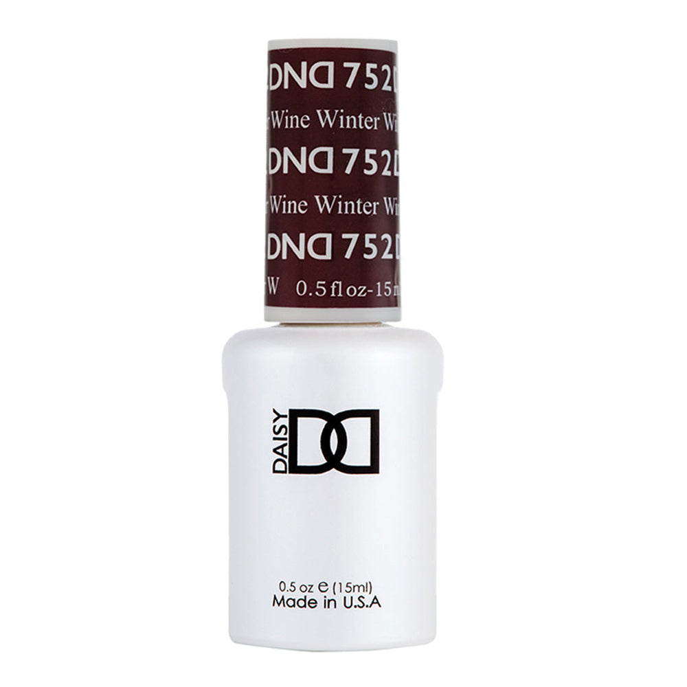 DND Gel Polish - 752 Red Colors - Winter Wine by DND - Daisy Nail Designs sold by DTK Nail Supply