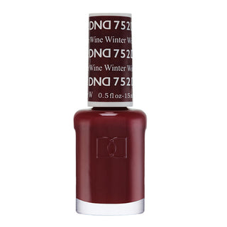 DND Nail Lacquer - 752 Red Colors - Winter Wine by DND - Daisy Nail Designs sold by DTK Nail Supply