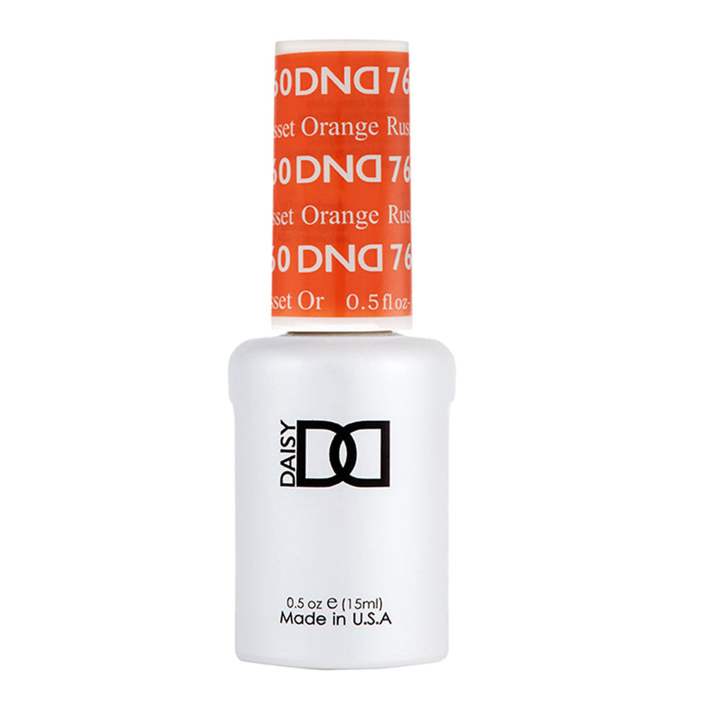 DND Gel Polish - 760 Orange Colors - Russet Orange by DND - Daisy Nail Designs sold by DTK Nail Supply