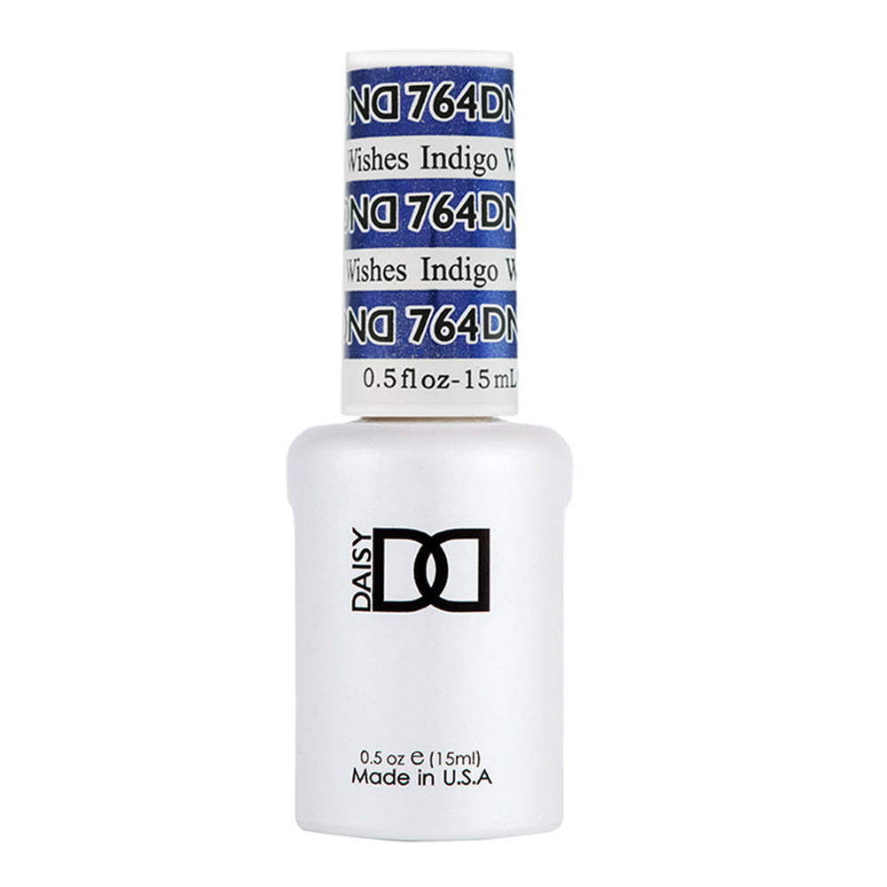 DND Gel Polish - 764 Blue Colors - Indigo Wishes by DND - Daisy Nail Designs sold by DTK Nail Supply