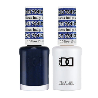  DND Gel Nail Polish Duo - 764 Blue Colors - Indigo Wishes by DND - Daisy Nail Designs sold by DTK Nail Supply