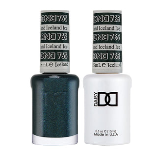  DND Gel Nail Polish Duo - 765 Green Colors - Iceland by DND - Daisy Nail Designs sold by DTK Nail Supply