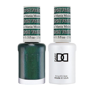  DND Gel Nail Polish Duo - 766 Green Colors - Mistletoe Mania by DND - Daisy Nail Designs sold by DTK Nail Supply