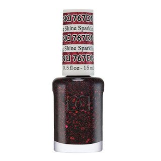 DND Nail Lacquer - 767 Red Colors - Sparkling Shine by DND - Daisy Nail Designs sold by DTK Nail Supply