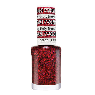 DND Nail Lacquer - 770 Red Colors - Holy Berry by DND - Daisy Nail Designs sold by DTK Nail Supply