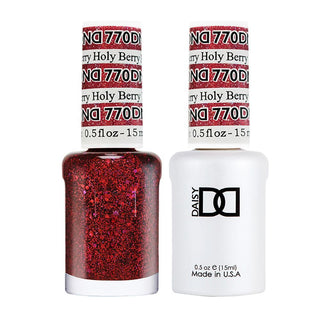  DND Gel Nail Polish Duo - 770 Red Colors - Holy Berry by DND - Daisy Nail Designs sold by DTK Nail Supply