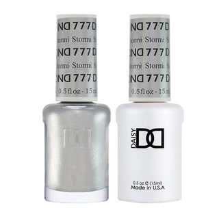  DND Gel Nail Polish Duo - 777 Silver Colors - Stormi by DND - Daisy Nail Designs sold by DTK Nail Supply