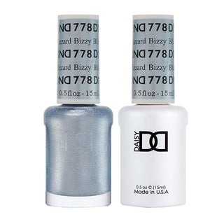  DND Gel Nail Polish Duo - 778 Silver Colors - Bizzy Blizzard by DND - Daisy Nail Designs sold by DTK Nail Supply