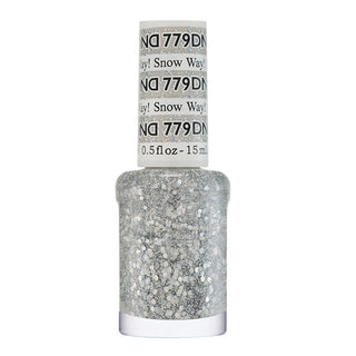 DND Nail Lacquer - 779 Glitter Colors - Snow Way!