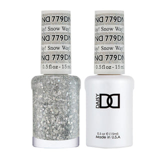  DND Gel Nail Polish Duo - 779 Glitter Colors - Snow Way! by DND - Daisy Nail Designs sold by DTK Nail Supply