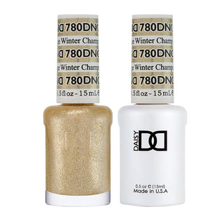  DND Gel Nail Polish Duo - 780 Gold Colors - Champagne Winter by DND - Daisy Nail Designs sold by DTK Nail Supply