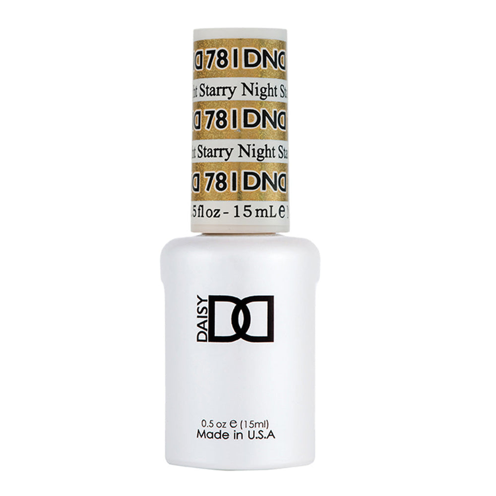 DND Gel Polish - 781 Gold Colors - Starry Night by DND - Daisy Nail Designs sold by DTK Nail Supply
