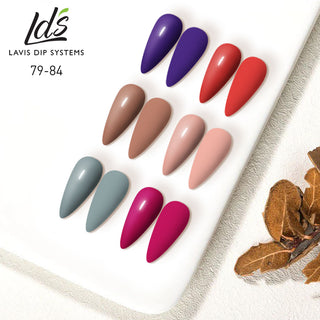  LDS Healthy Gel & Matching Lacquer Starter Kit: 079, 080, 081, 082, 083, 084, Base,Top & Strengthener by LDS sold by DTK Nail Supply