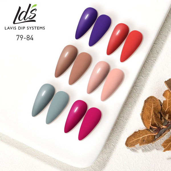  LDS Healthy Gel Color Set (6 colors): 079 to 084 by LDS sold by DTK Nail Supply