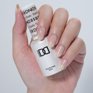 DND Gel Nail Polish Duo - 858 Sandy Nude by DND - Daisy Nail Designs sold by DTK Nail Supply