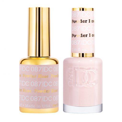  DND DC Gel Nail Polish Duo - 087 Rose Powder by DND DC sold by DTK Nail Supply