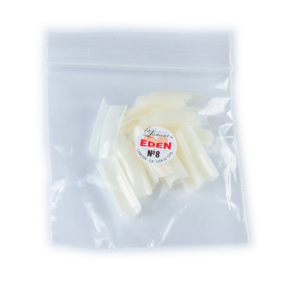  Lamour Eden Natural Tips 50pcs/bag, #8 by Other sold by DTK Nail Supply