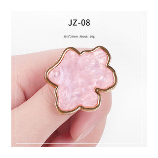  Mini Resin Color Palette Marble Pattern Ring P - JZ08 by Classy Nail Art sold by DTK Nail Supply