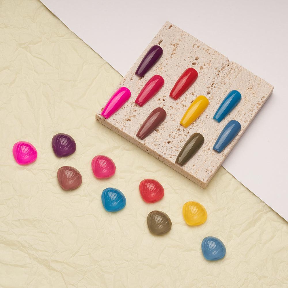 9 Lavis Holiday Gel Nail Polish Collection - PASSION IN PARIS - 046; 047; 048; 049; 050; 051; 052; 053; 054 - DTK Nail Supply