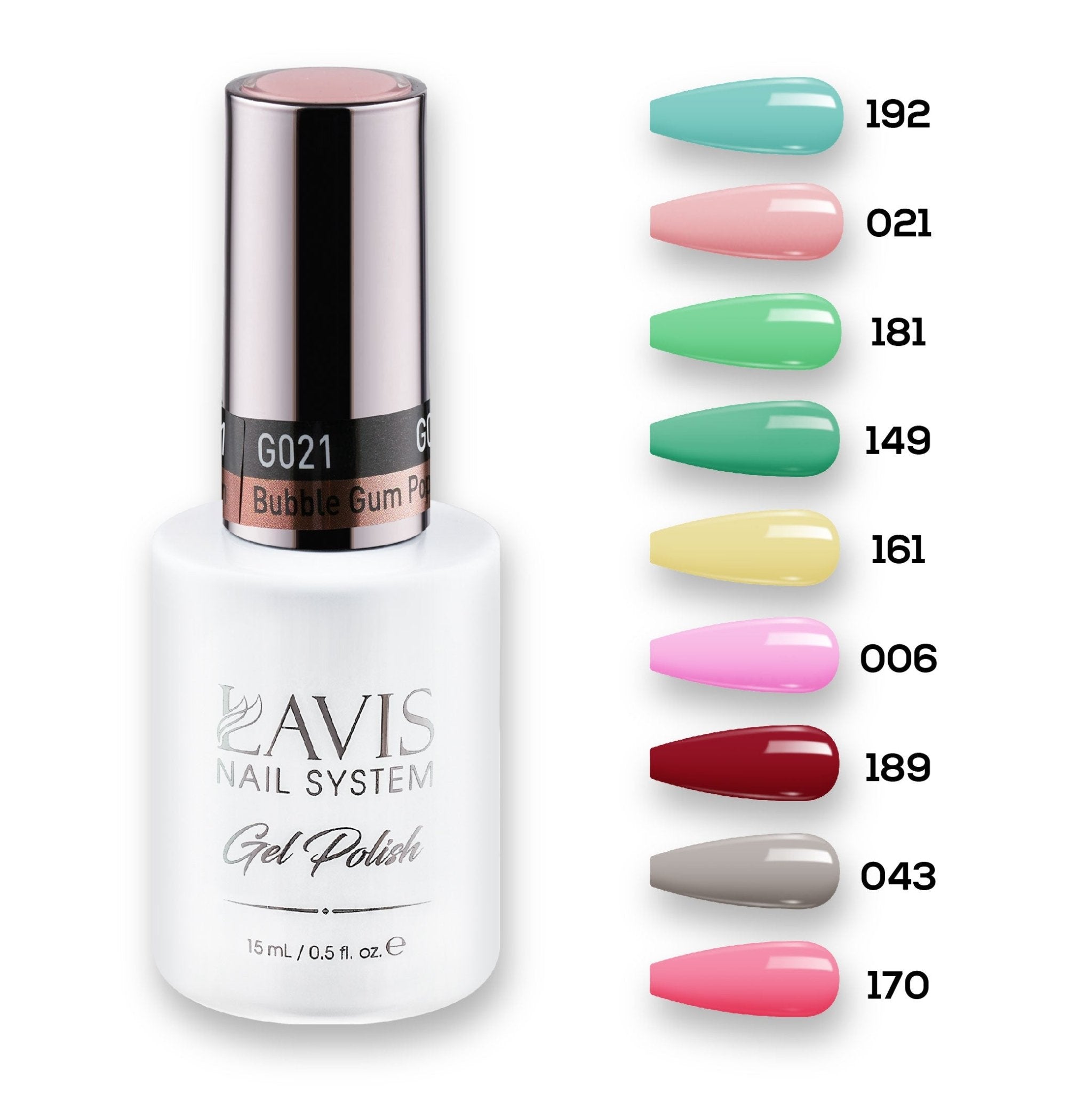 9 Lavis Holiday Gel Nail Polish Collection - SET 11 - 192; 021; 181; 149; 161; 006; 189; 043; 170 - DTK Nail Supply