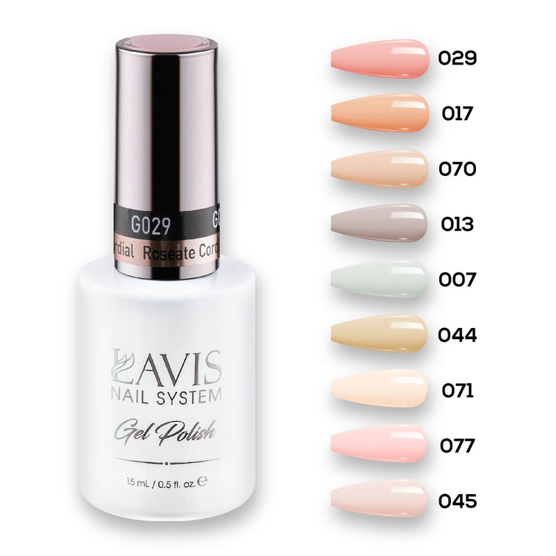 9 Lavis Holiday Gel Nail Polish Collection - SET 2 - 029; 017; 070; 013; 007; 044; 071; 077; 045 - DTK Nail Supply