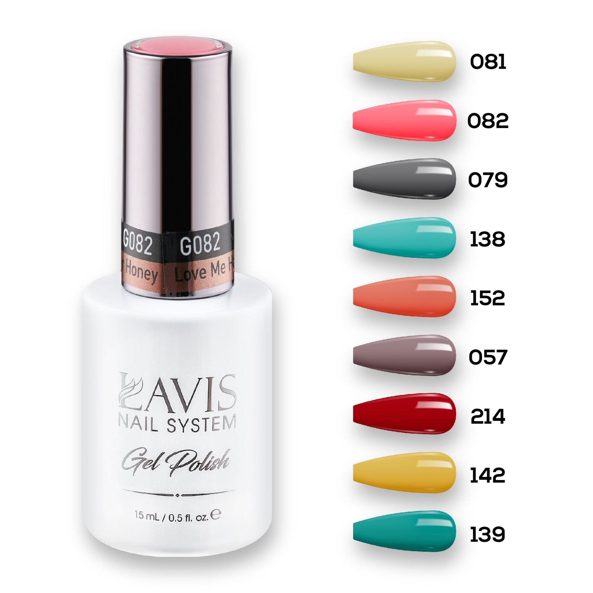9 Lavis Holiday Gel Nail Polish Collection - SET 7 - 081; 082; 079; 138; 152; 057; 214; 142; 139 - DTK Nail Supply