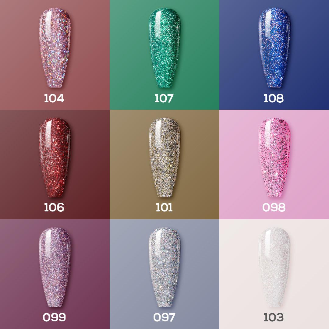 9 Lavis Holiday Gel Nail Polish Collection - SUNSET PARTY - 097; 098; 099; 101; 103; 104; 106; 107; 108 - DTK Nail Supply