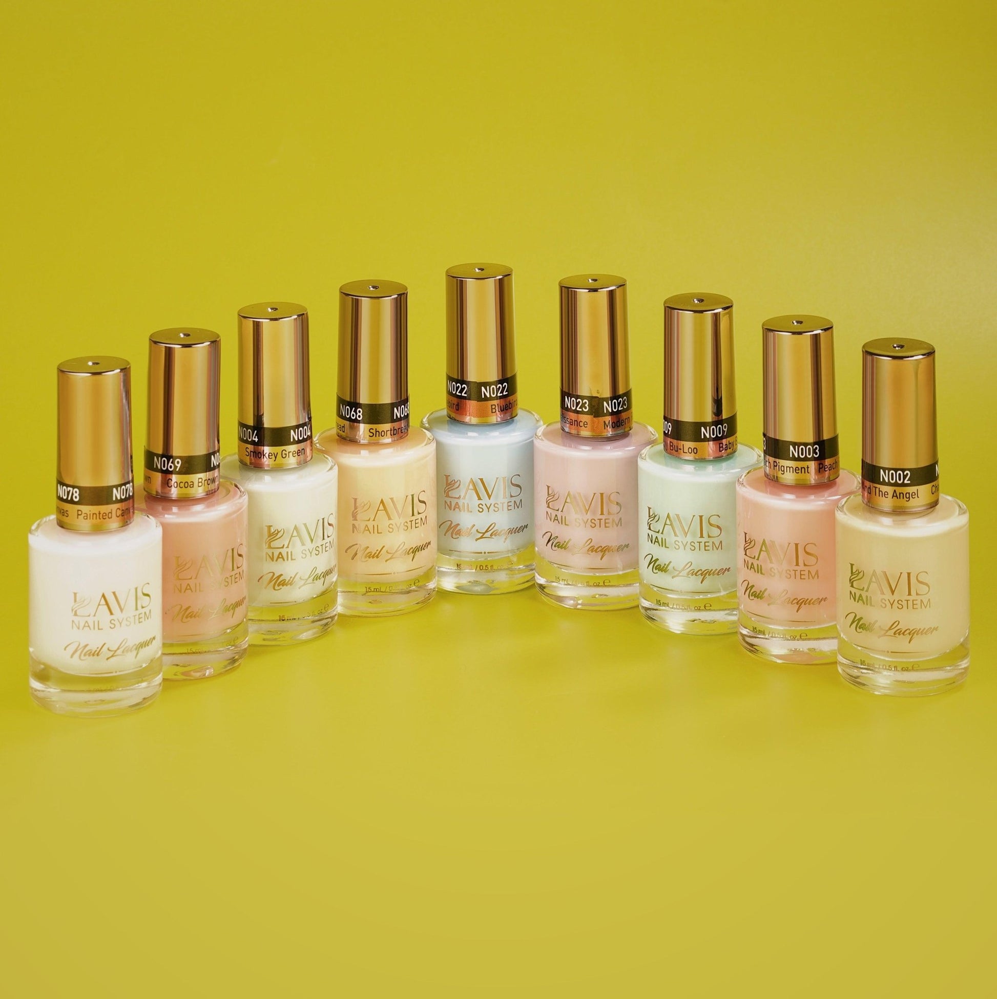 9 Lavis Holiday Gel Nail Polish Collection - SWEET TALK - 002; 003; 004; 009; 022; 023; 068; 069; 078 - DTK Nail Supply