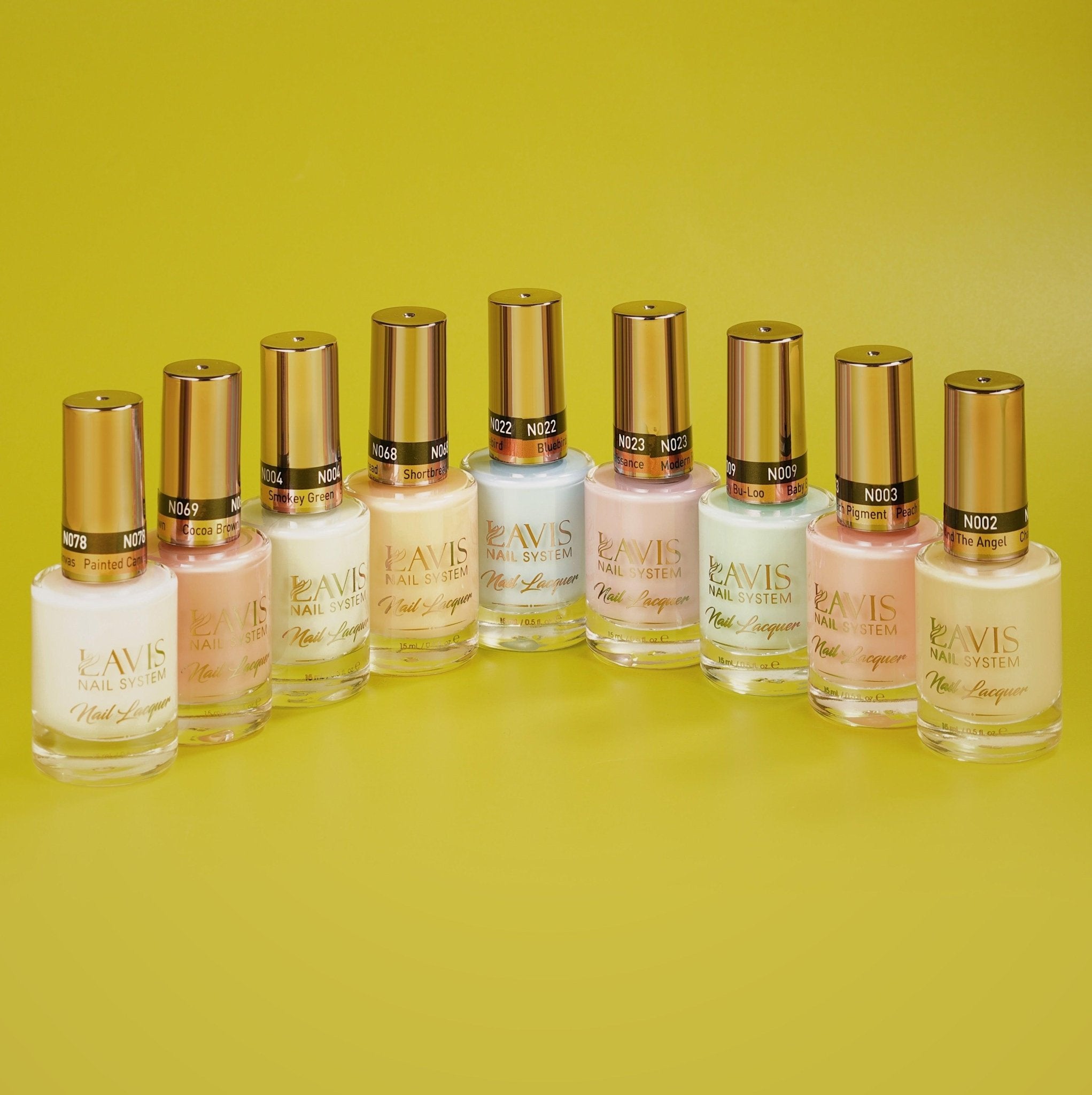 9 Lavis Holiday Gel Nail Polish Collection - SWEET TALK - 002; 003; 004; 009; 022; 023; 068; 069; 078 - DTK Nail Supply