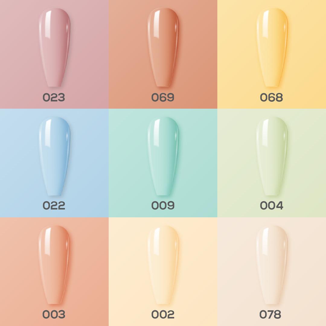 9 Lavis Holiday Gel Nail Polish Collection - SWEET TALK - 002; 003; 004; 009; 022; 023; 068; 069; 078 - DTK Nail Supply