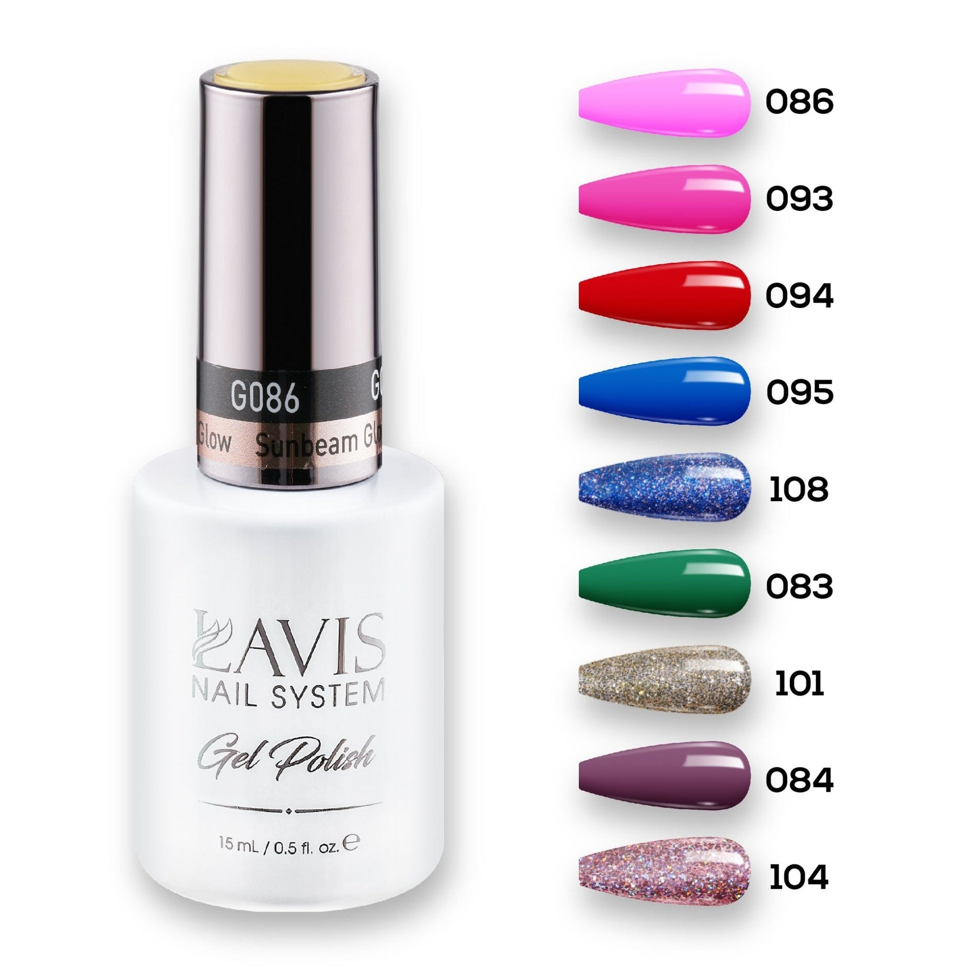 9 Lavis Holiday Gel Nail Polish Collection - THE ESSENTIALS - 083; 084; 086; 093; 094; 095; 101; 104; 108 - DTK Nail Supply