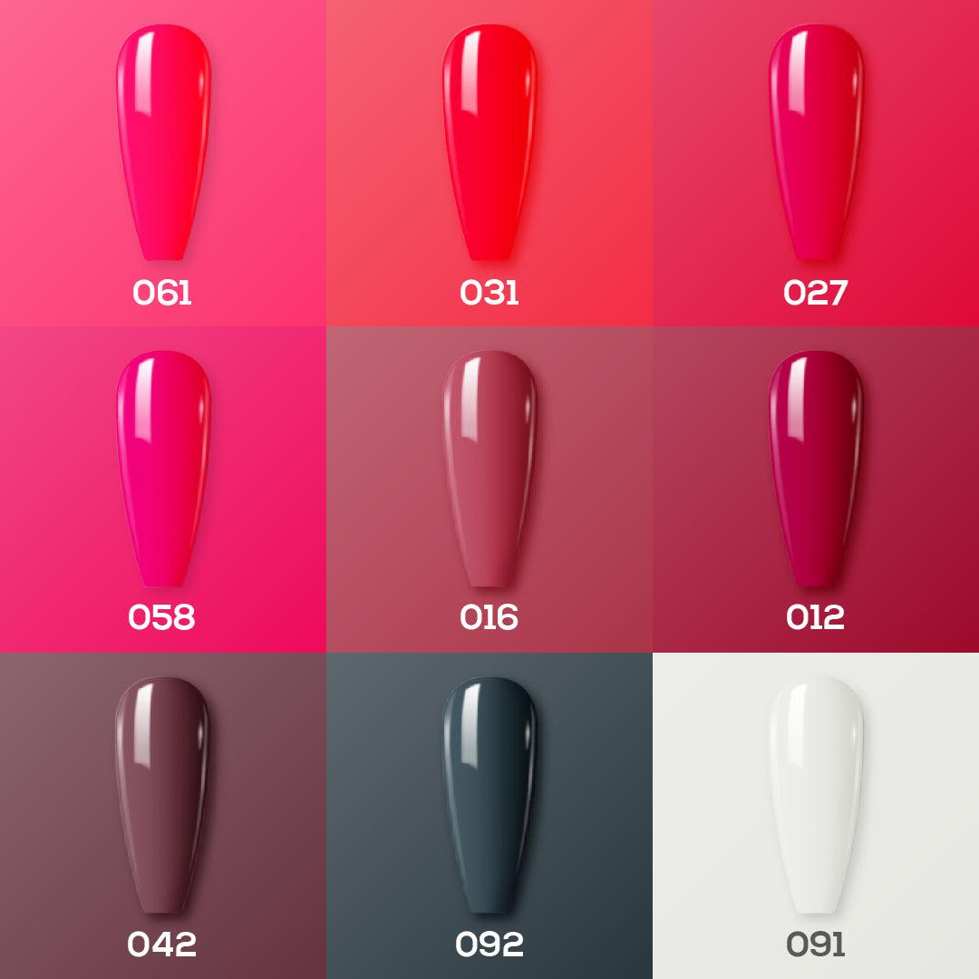 9 Lavis Holiday Gel Nail Polish Collection - WINE OBSESSION - 012; 016; 027; 031; 042; 058; 061; 091; 092 - DTK Nail Supply