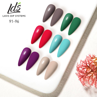  LDS Healthy Gel Color Set (6 colors): 091 to 096 by LDS sold by DTK Nail Supply