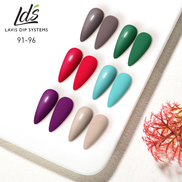  LDS Hema Free Gel Polish Set (6 colors): 091 to 096 by LDS sold by DTK Nail Supply