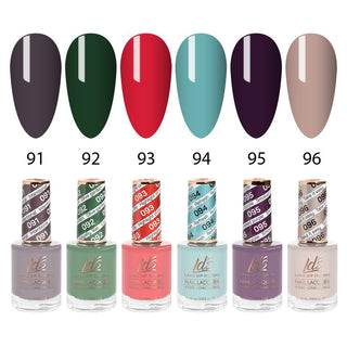  LDS Healthy Nail Lacquer Set (6 colors): 091 to 096 by LDS sold by DTK Nail Supply