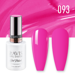  Lavis Gel Nail Polish Duo - 093 Purple Colors - Dunkin Donut Pink by LAVIS NAILS sold by DTK Nail Supply