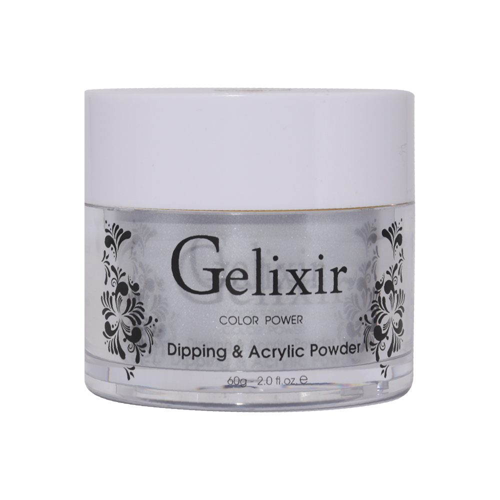  Gelixir Acrylic & Powder Dip Nails - 096 Metallic Silver by Gelixir sold by DTK Nail Supply