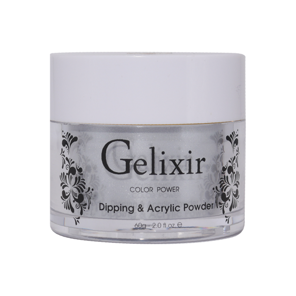  Gelixir Acrylic & Powder Dip Nails - 096 Metallic Silver by Gelixir sold by DTK Nail Supply