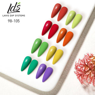  LDS Healthy Gel Color Set (8 colors): 098 to 105 by LDS sold by DTK Nail Supply