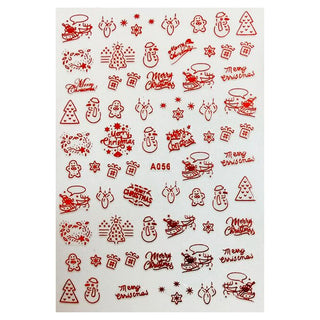  3D Winter Nail Art Stickers A056R by OTHER sold by DTK Nail Supply