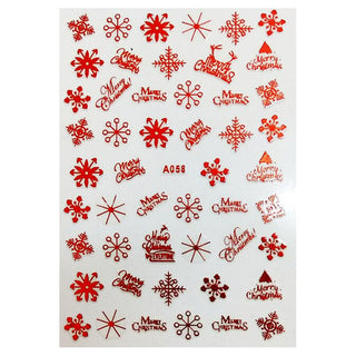  3D Winter Nail Art Stickers A058R by OTHER sold by DTK Nail Supply