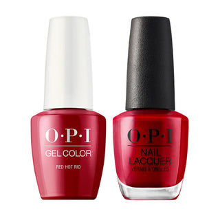  OPI Gel Nail Polish Duo - A70 Red Hot Rio - Red Colors by OPI sold by DTK Nail Supply