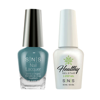  SNS Gel Nail Polish Duo - AN14 Teal Next Time - Teal Colors by SNS sold by DTK Nail Supply