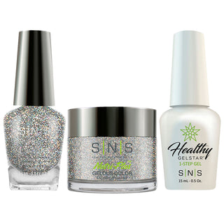  SNS 3 in 1 - AN15 Opal Starlight Gelous - Dip, Gel & Lacquer Matching by SNS sold by DTK Nail Supply