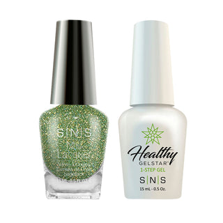  SNS Gel Nail Polish Duo - AN17 Mossy Trails - Glitter Colors by SNS sold by DTK Nail Supply
